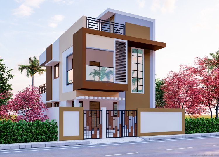 Front Elevation Design For Double Floor